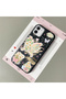 iPhone 11 Compatible Black Leather Textured Silicone Protects Camera Shock Absorbing Case Butterfly - 3