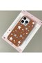 iPhone 14 Pro Max Compatible Brown Leather Textured Silicone Protects Camera Shock-Absorbing Case Pentagonal Star - 2