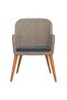 7 Piece Garden Dining Set with Cushions Brown - 2