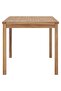 7 Piece Garden Dining Set 140x80 cm Solid Teak Wood - 7