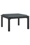5 Piece Garden Lounge Set Black and Grey Poly Rattan - 7