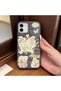 iPhone 11 Compatible Gray Leather Textured Silicone Protects Camera Shock Absorbing Case Butterfly