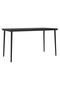 7 Piece Garden Dining Set Grey and Black - 4