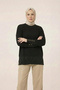 44205 - Stylish Comfortable Soft Cotton Fabric Women's Knitwear Long Sweater with Wrist Button Detail - 3