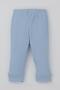 Baby Boy Pajama Set with Kangaroo Pocket on the Shoulder, Smiling Face Emblem, 4 Months-1 Year, Light Blue - 5