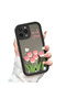 iPhone 14 Pro Max Compatible Bowknot Mirror Case Silicone Full Protection Elegant Tulip - 3