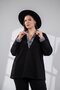 Plus Size Women's Shirt Detailed Blouse Black - 4