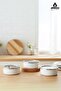 6 Piece Crispella 14-16-18 cm Enamel Storage Container Set – White