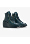 حذاء رياضي نسائي من Chuck 70 De Luxe Wedge مصنوع من الجلد باللون الأزرق الداكن - 4
