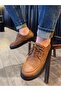 Mhd-098 Men's Daily Lace-Up Leather Classic Shoes Cst-Taba - 3