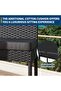 2-Pack Wicker Rattan Outdoor Barstools with Removable Cushions for Outdoor Garden & Backyard - 2
