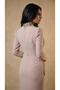 Elegant Full-Length Powder Modest Evening Dress with Crystal Details - 5
