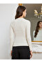Women Pearl Embellished Long Sleeve Knit Top - 5