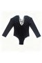 Women's Long Sleeve Cotton Fabric Black Body Bb2166 - 8