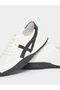 Women Black and White Lace-Up Sneakers - 3