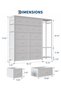 16-Drawer Tall Dresser with Clothes Rack Storage Dresser for Bedroom for Clothes, Shoes, Accessories - 6