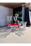 Rosalin Crystal Cut Look Coffee Side Glass with Foot for 6 People