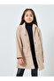 Girls Hooded Coat with Buttons - 2