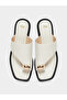 Solid Toe Post Flat Sandals - 5