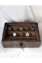 Handmade 15-Piece Premium Watch Box, Nubuck Fabric Covered, Special Design with Glass, Accessory Organizer - 4