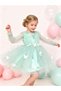 3D Dimensional Puffy Tulle Dress with Butterfly - 2