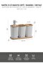 Safir Bambu 3'lü Set Beyaz - 6