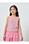 Girls Pink Sequin Top and Tiered Tulle Skirt Set - 2