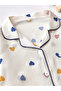 Women Graphic Print Long Sleeve Shirt and Pyjama Set - 3