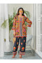 Women Printed Round Neck Tunic and Trousers Co-Ords