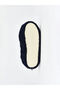 Navy Blue Embroidered Boys' Plush House Slippers - 4