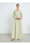 Women Green Embroidered Jalabiya - 3