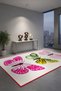 Mosso Butterfly Patterned Woven Base Modern Decorative Carpet Mosso2071 - 3