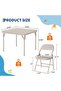 5-Piece Folding Kids Table and Chairs Set - Toddler Activity Table for Home, Crafts, Snack Time - 3