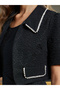 Women Jacquard Midi Dress and Embellished Jacket Set - 4