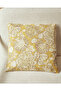 Yellow Embroidered Cushion - 4
