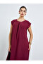 Women Red Pleated Short Sleeve Jalabiya - 2
