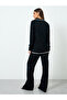 Women Black Sweater Tio and Trousers Co-Ords - 6