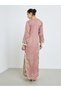 Women Pink Embroidered A-Line Jalabiya - 5