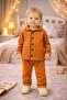 Baby Buttoned Pajama Set Soft Fabric Long Sleeve Relaxed Fit Baby Boy Sleep Set - 4