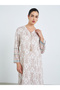 Women Beige All-Over Print A-Line Jalabiya - 2
