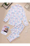 Women Graphic Bow Print Shirt and Pyjama Set - 2