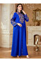 Women Embroidered Notch Neck Jalabiya - 5