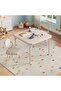 3-Piece Folding Kids Table and Chairs Set Activity Table, for Home, Crafts, Snack Time, Homework - 8