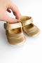Baby Girl Booties Shoes Leather-Look Size 17-18-19 - 2