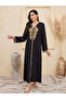 Women Flower Patch Detail Hooded Jalabiya - 6