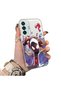 Samsung Galaxy M15 Compatible Spiderman Couple Case Acrylic Back Silicone Edge Protection