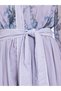 Women Lilac Floral Print Long Sleeves Maxi Dress - 4