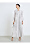 Women Cream Sequin Embellishment Jalabiya