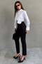 Black Tube Leg Women's Jeans Sh353 - 6