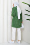 Women's Sleeve Fold Pocket Midi Length Cardigan - 7